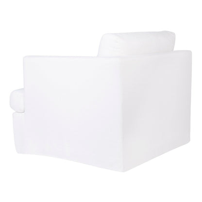 Birkshire Slip Cover Modular Right Arm Facing Seat  - White Linen