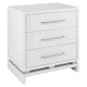 Pearl Bedside Table - Large White