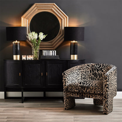 Kylie Arm Chair - Leopard Chenille *LIMITED EDITION*