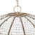 Sierra Beaded Dome Pendant - Gold/White