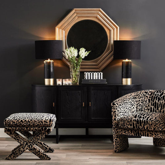 Candace Stool - Leopard Chenille *LIMITED EDITION*