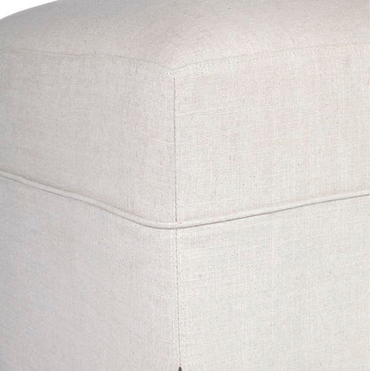 Brighton Slip Cover Bench Ottoman - Natural Linen