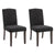 Lethbridge Dining Chair Set of 2  - Charcoal