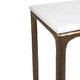 Heston Marble Console Table - Small Brass