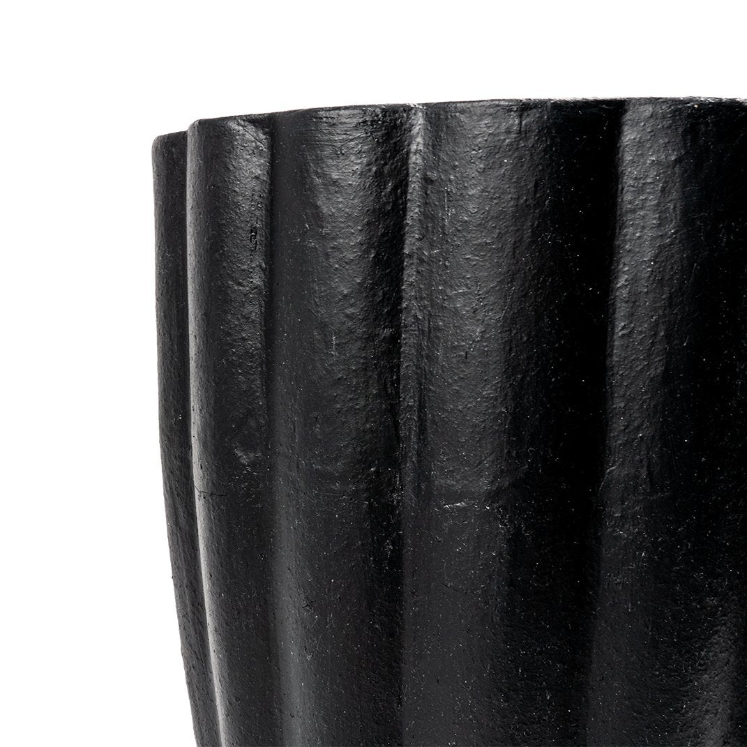 Verona Terracotta Planter Medium Black Shop CAFE LIGHTING & LIVING
