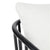 Pavilion Black Arm Chair - White Linen