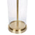 Left Bank Table Lamp - Brass w Navy Shade