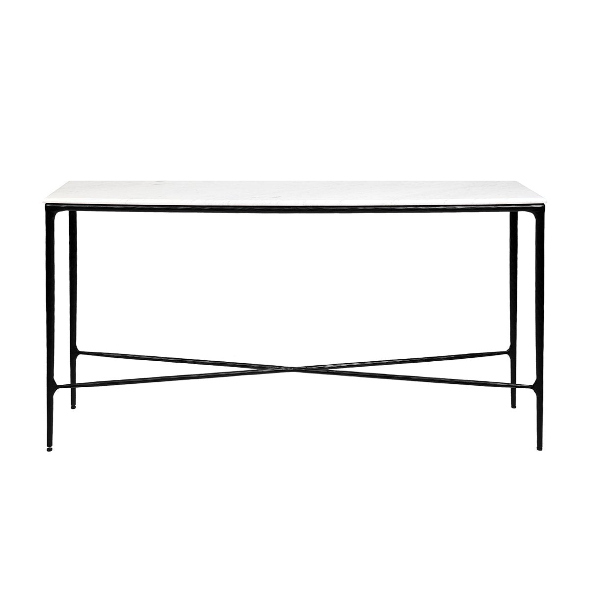 Heston Marble Console Table - Medium Black
