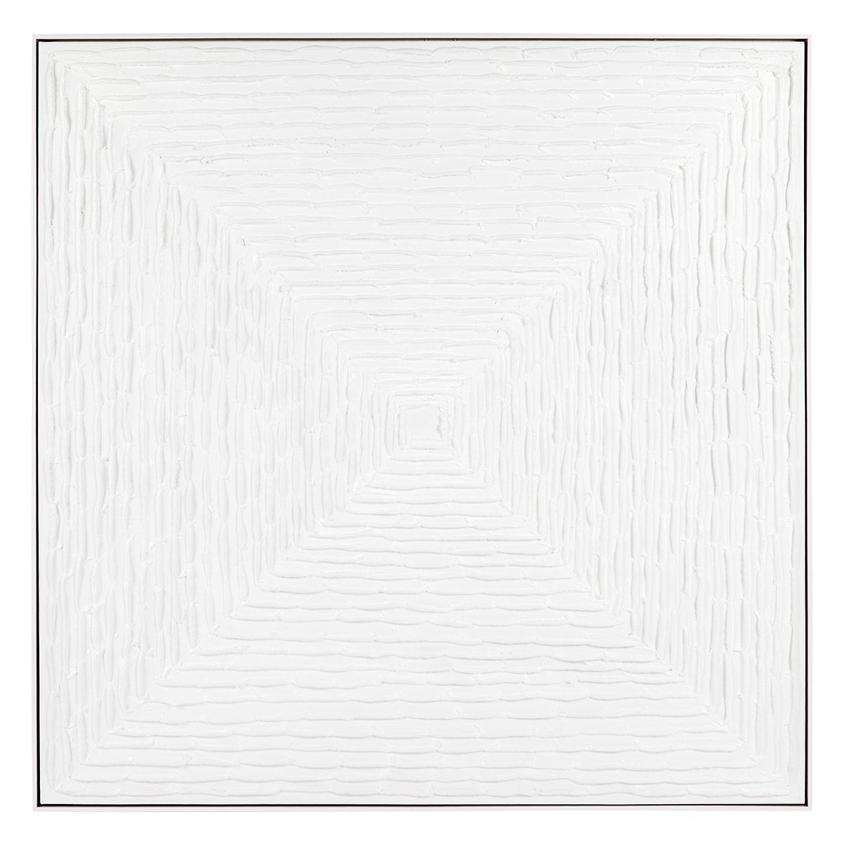White Vortex Oil On Canvas Painting - Large