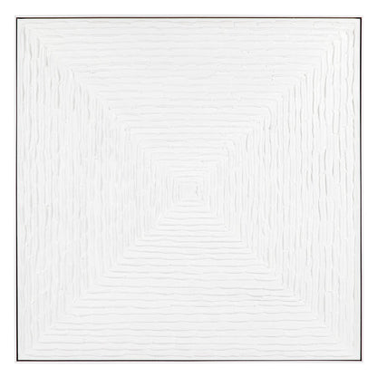 White Vortex Oil On Canvas Painting - Large