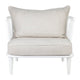 Pavilion White Arm Chair - Natural Linen