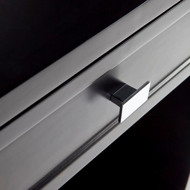 Logan Bedside Table - Small Black