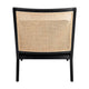 Kane Black Rattan Arm Chair - Black Linen
