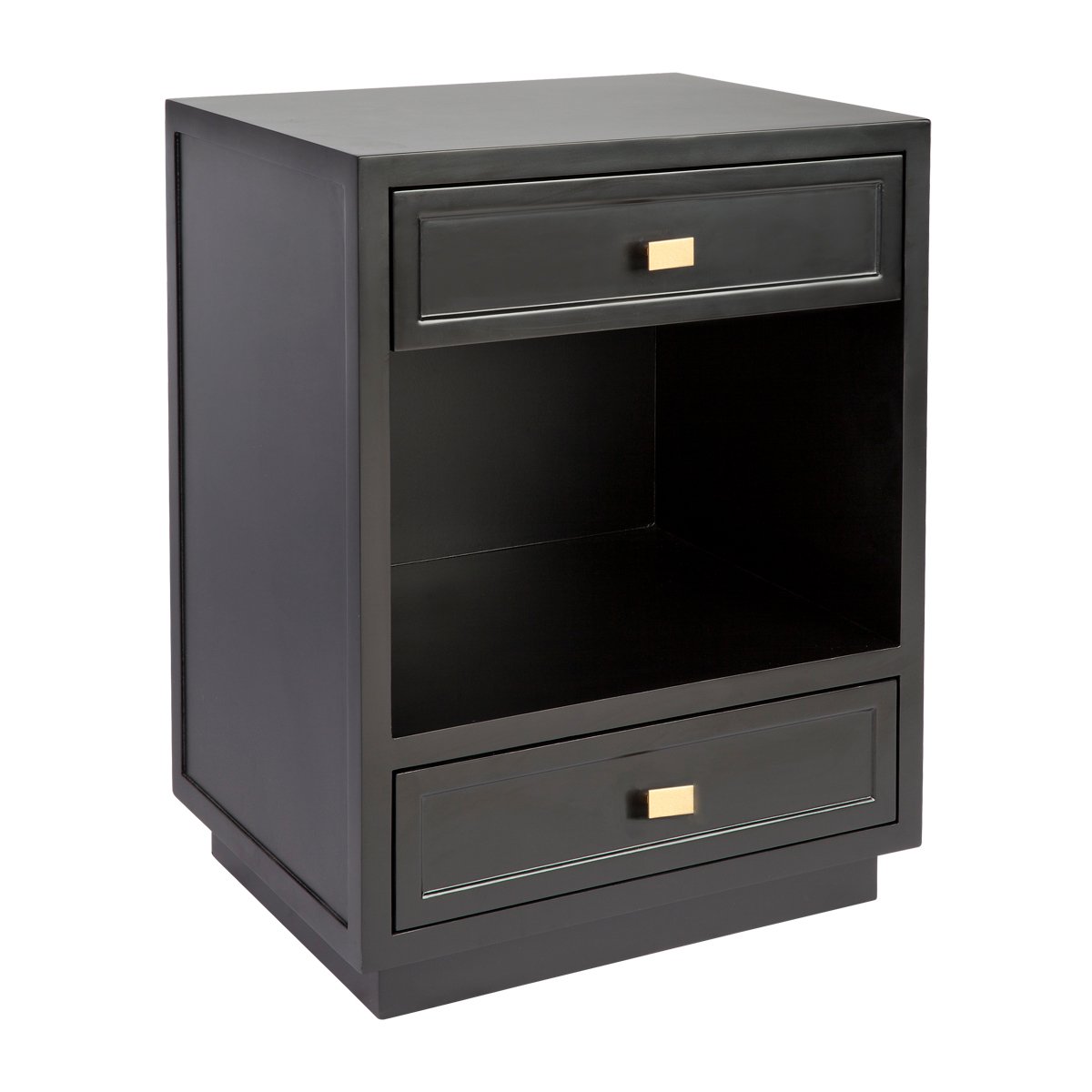 Logan Bedside Table - Small Black