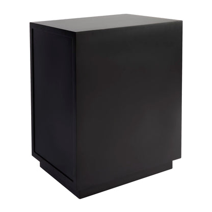 Logan Bedside Table - Small Black