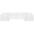 Birkshire Slip Cover Modular Sofa - White Linen Option 5