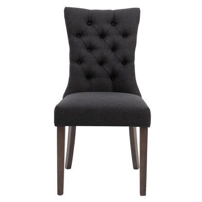 Preston Dining Chair Set of 2  - Charcoal