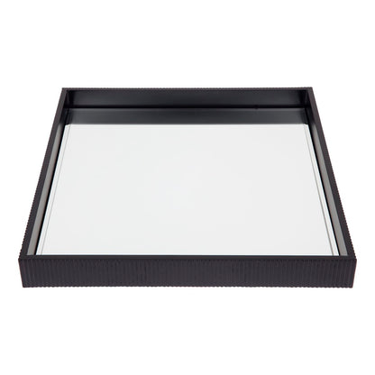Miles Mirrored Tray - Medium Black