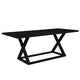 Deccan Rectangle Dining Table - 1.6m Black