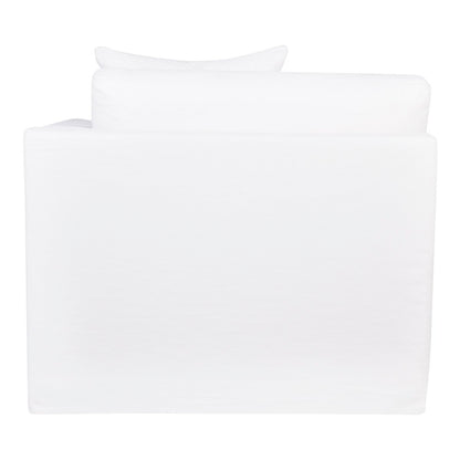 Birkshire Slip Cover Modular Right Arm Facing Seat  - White Linen