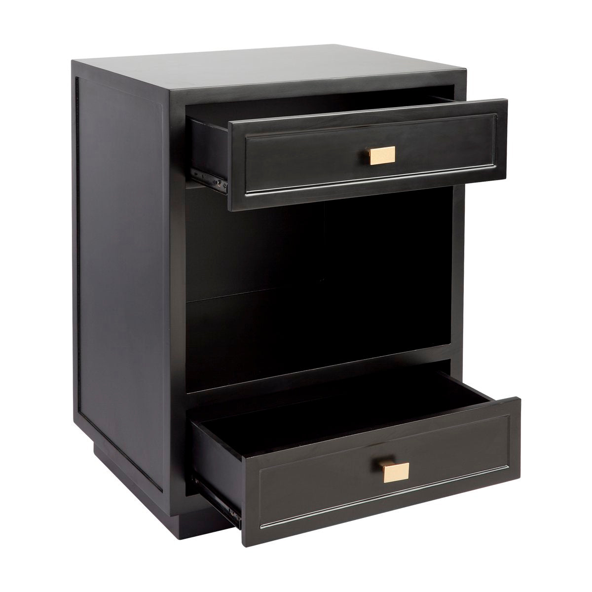 Logan Bedside Table - Small Black